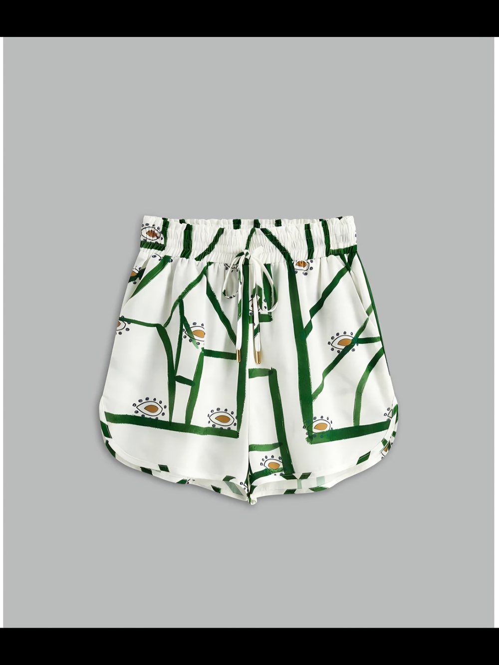 Commense Print Drawstring Shorts Set. - Picture 4 of 4